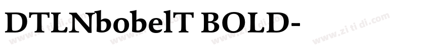 DTLNbobelT BOLD字体转换